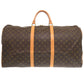 LOUIS VUITTON Boston Duffel bag M41422 Monogram canvas Brown Monogram Keepall 60 mens Used Authentic