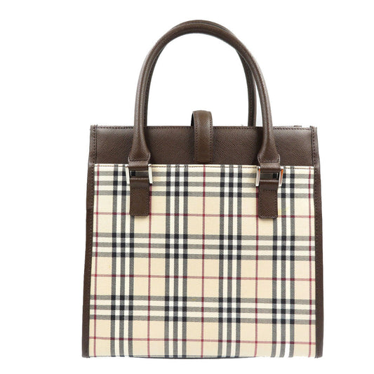 BURBERRY Handbag Coated canvas Multicolor Women Used Authentic