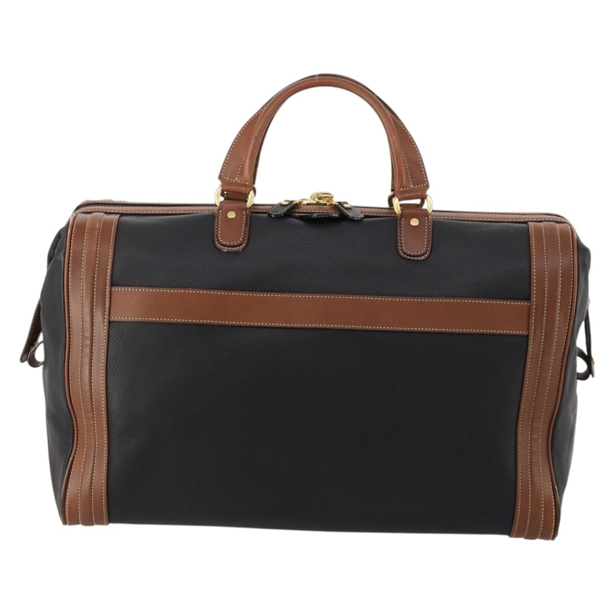 BALENCIAGA Boston Bag Leather Black Gold