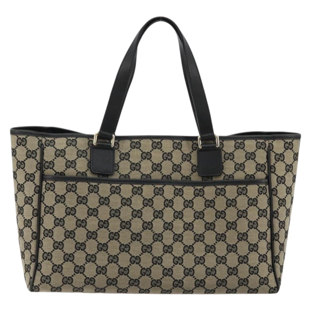 GUCCI GG Canvas Hand Bag Black