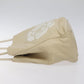 CHANEL Camelia Two Way Shoulder Bag Leather Ivory CC