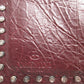 VALENTINO Bifold Wallet leather Bordeaux Chain Wallet Rockstud mens(Unisex) Used Authentic