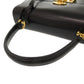 GUCCI Handbag 000 46 0210 leather black Lady Rock Vintage Women Used Authentic