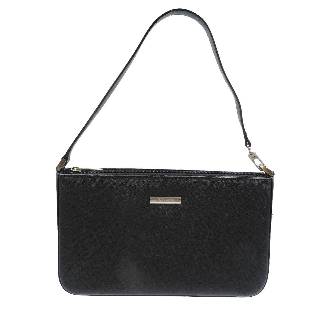 BURBERRY Handbag YM4017BH09 leather black Women Used Authentic