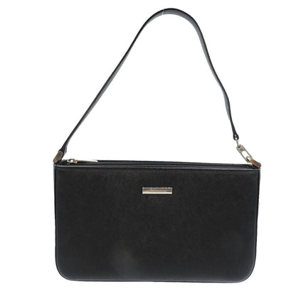 BURBERRY Handbag YM4017BH09 leather black Women Used Authentic