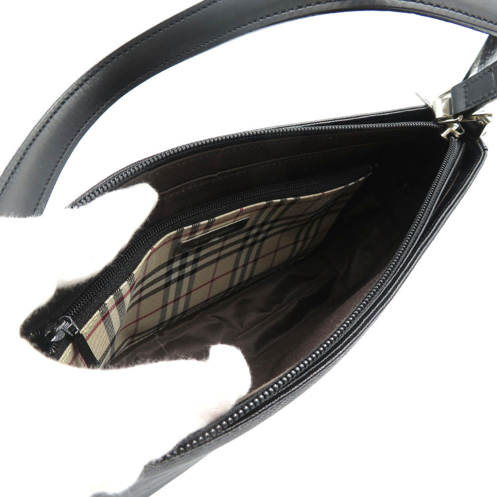 BURBERRY Handbag YM4017BH09 leather black Women Used Authentic