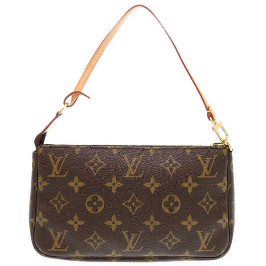 LOUIS VUITTON Pouch M51980 Monogram canvas Brown Monogram Pochette Accessories Women Used Authentic