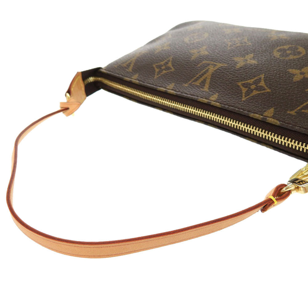 LOUIS VUITTON Pouch M51980 Monogram canvas Brown Monogram Pochette Accessories Women Used Authentic