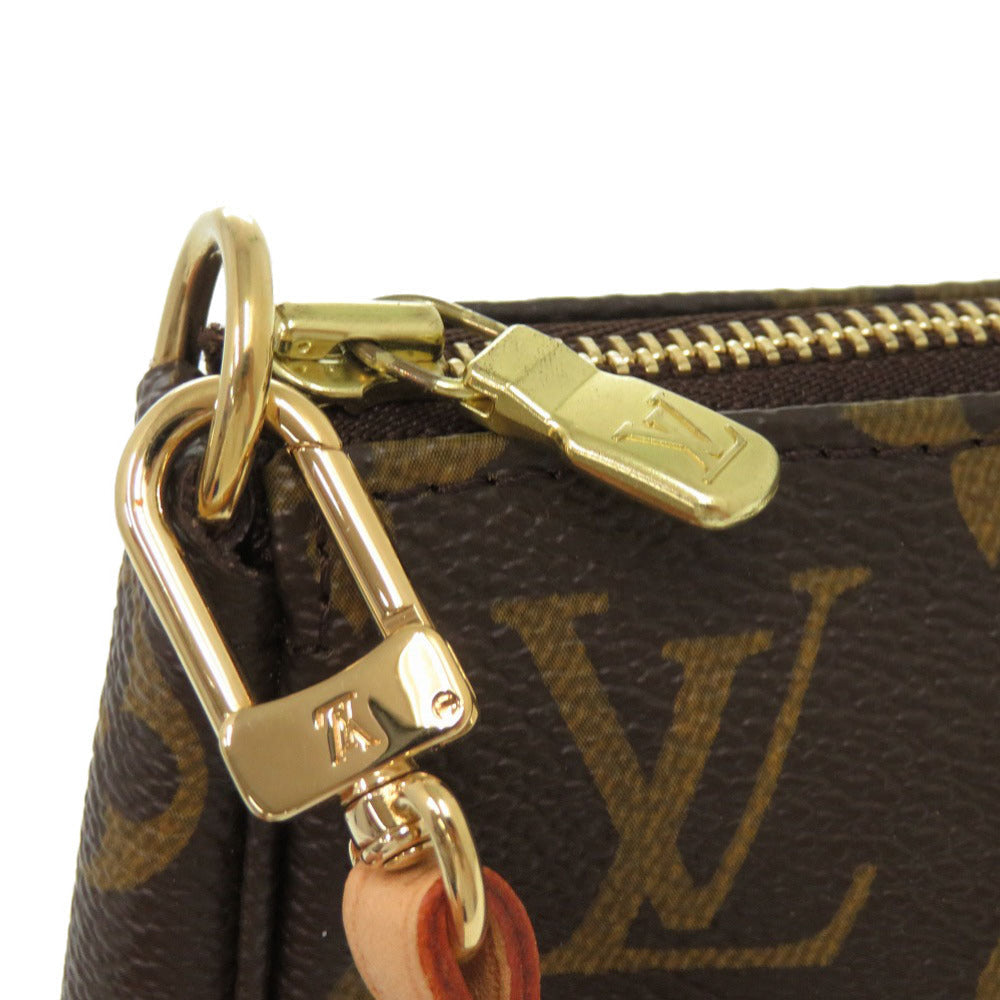 LOUIS VUITTON Pouch M51980 Monogram canvas Brown Monogram Pochette Accessories Women Used Authentic