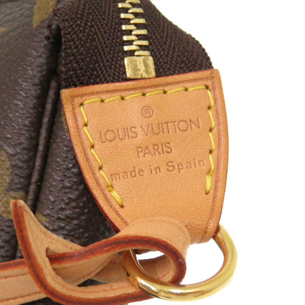 LOUIS VUITTON Pouch M51980 Monogram canvas Brown Monogram Pochette Accessories Women Used Authentic