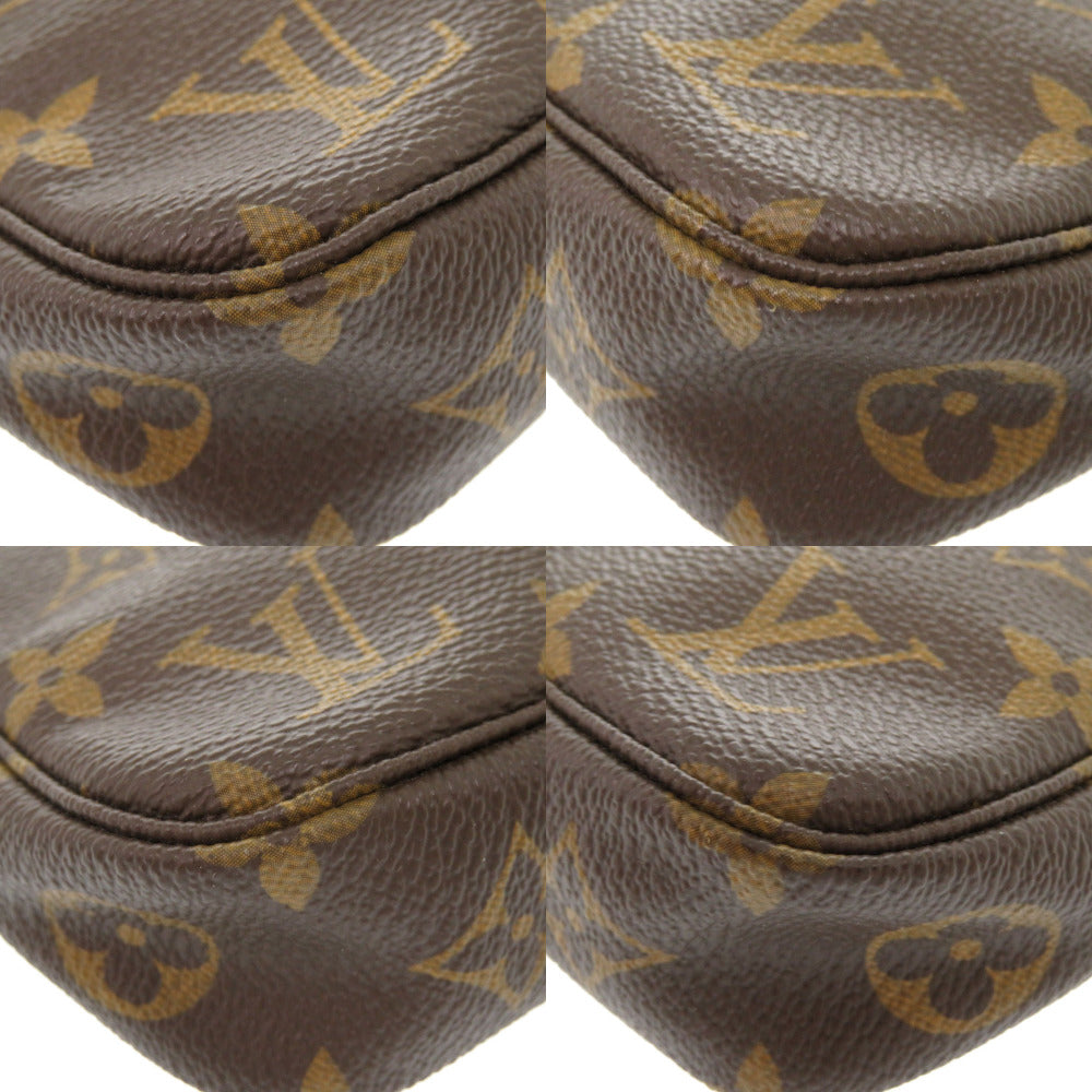 LOUIS VUITTON Pouch M51980 Monogram canvas Brown Monogram Pochette Accessories Women Used Authentic