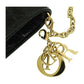 Dior Shoulder Bag Patent leather black Chain Card Case Coin Case Wallet Women Used Authentic