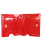 BURBERRY Bifold Wallet Patent leather Red Women Used Authentic