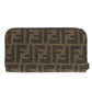 FENDI Long Wallet Purse 8M0024 PVC Brown Zucca Pattern