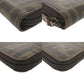 FENDI Long Wallet Purse 8M0024 PVC Brown Zucca Pattern