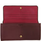 LOEWE Long Wallet Purse leather Bordeaux
