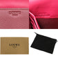LOEWE Long Wallet Purse leather Bordeaux