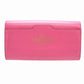 VALENTINO Long Wallet Purse leather pink Bi-fold Rockstud Women Used Authentic