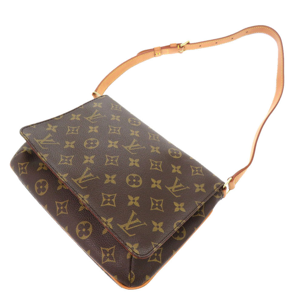 LOUIS VUITTON Shoulder Bag M51257 Monogram canvas Brown Monogram Musette Tango Short Strap Women Used Authentic