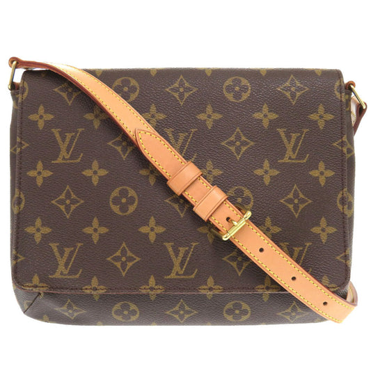 LOUIS VUITTON Shoulder Bag M51257 Monogram canvas Brown Monogram Musette Tango Short Strap Women Used Authentic
