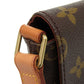 LOUIS VUITTON Shoulder Bag M51257 Monogram canvas Brown Monogram Musette Tango Short Strap Women Used Authentic