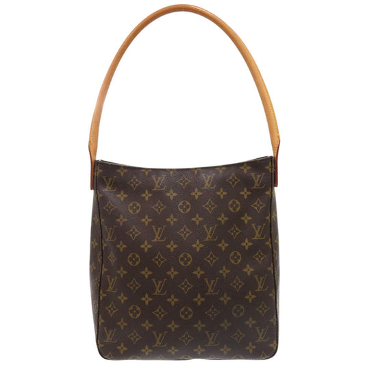 LOUIS VUITTON Shoulder Bag M51145 Monogram canvas Brown Monogram LoopingGM Women Used Authentic