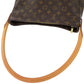 LOUIS VUITTON Shoulder Bag M51145 Monogram canvas Brown Monogram LoopingGM Women Used Authentic