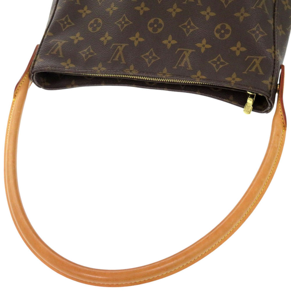 LOUIS VUITTON Shoulder Bag M51145 Monogram canvas Brown Monogram LoopingGM Women Used Authentic