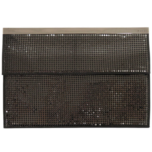 GUCCI Clutch bag Satin black