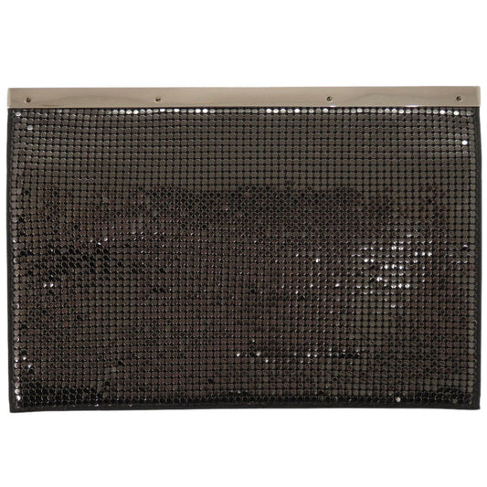 GUCCI Clutch bag Satin black