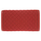 PRADA Long Wallet Purse 1M1437 Nylon, Leather Red