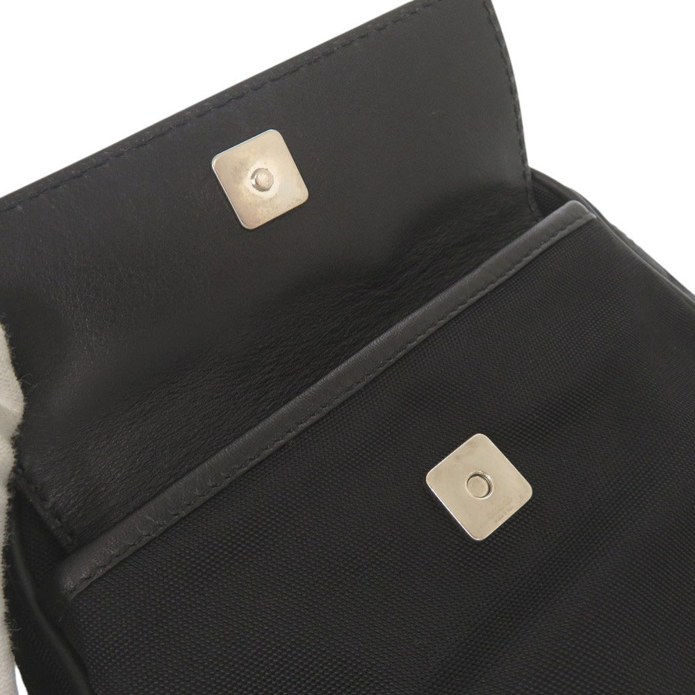 GUCCI Waist bag 161823 Nylon, Leather black Guccisima
