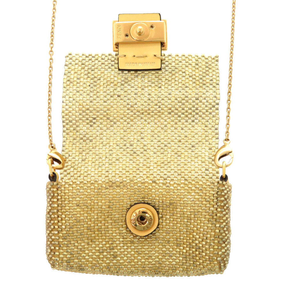 FENDI Shoulder Bag metal gold Pico Bucket AirPods Case, AirPods Case, Earphone Case