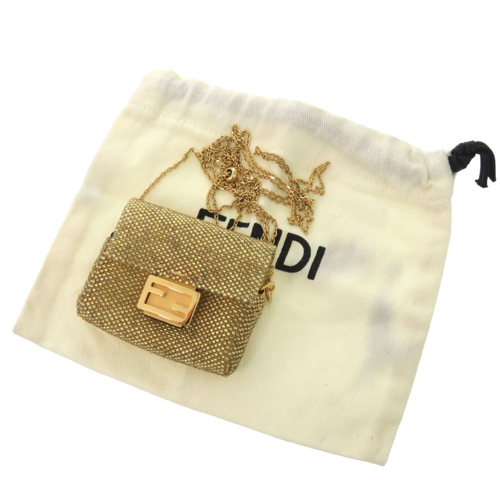 FENDI Shoulder Bag metal gold Pico Bucket AirPods Case, AirPods Case, Earphone Case