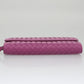 BOTTEGA VENETA Intecciato Long Wallet Leather Purple