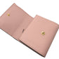 GUCCI Bifold Wallet 745981 leather pink Compact wallet Horsebit Women Used Authentic