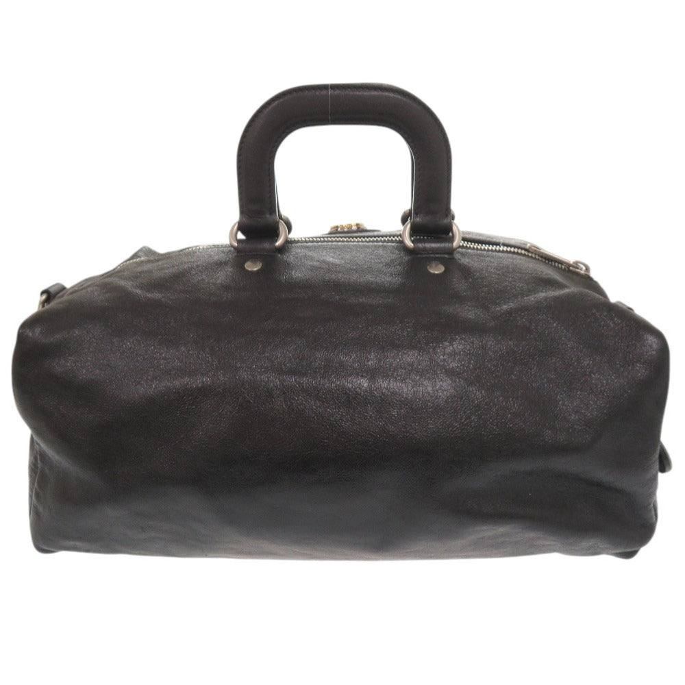 GUCCI Boston Duffel bag 587866 leather black Interlocking G