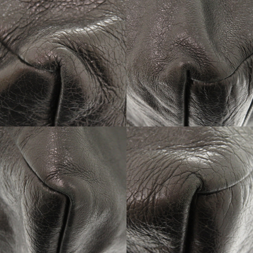 GUCCI Boston Duffel bag 587866 leather black Interlocking G