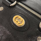 GUCCI Boston Duffel bag 587866 leather black Interlocking G