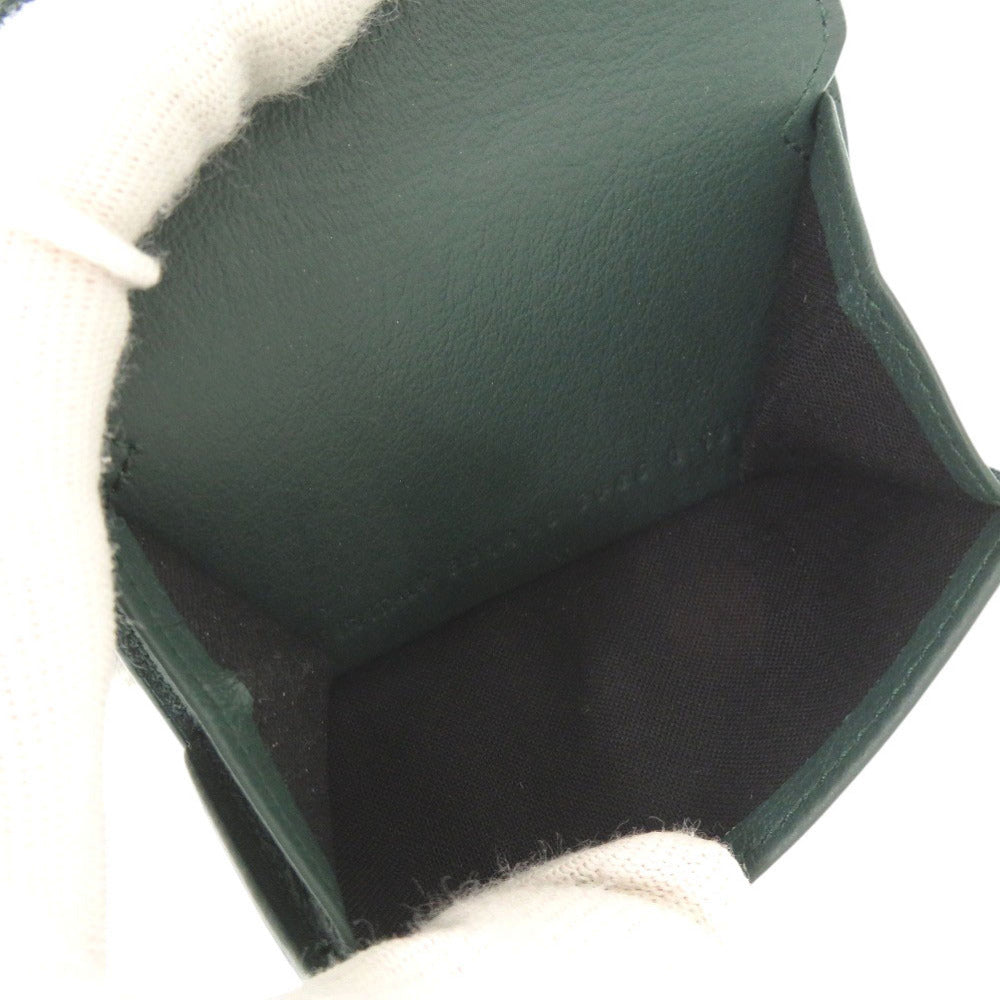 BALENCIAGA Tri-fold wallet 391446 leather green Paper mini wallet