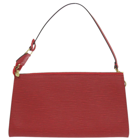 LOUIS VUITTON Handbag M52947 Epi Leather Castilian red Epi pochette accessories Women Used Authentic