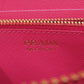 PRADA Long Wallet Purse 1M0506 leather Peonia ribbon
