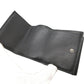 FENDI Tri-fold wallet 7M0280 leather black Compact wallet signature logo mens Used Authentic