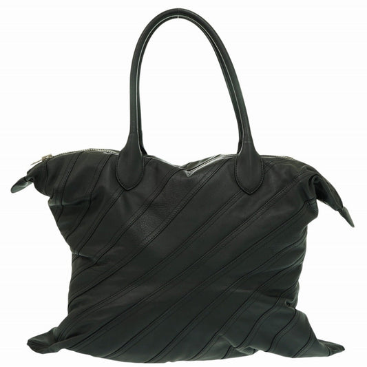 LOEWE Tote Bag leather black Comme des Garcons Junya Watanabe Women Used Authentic