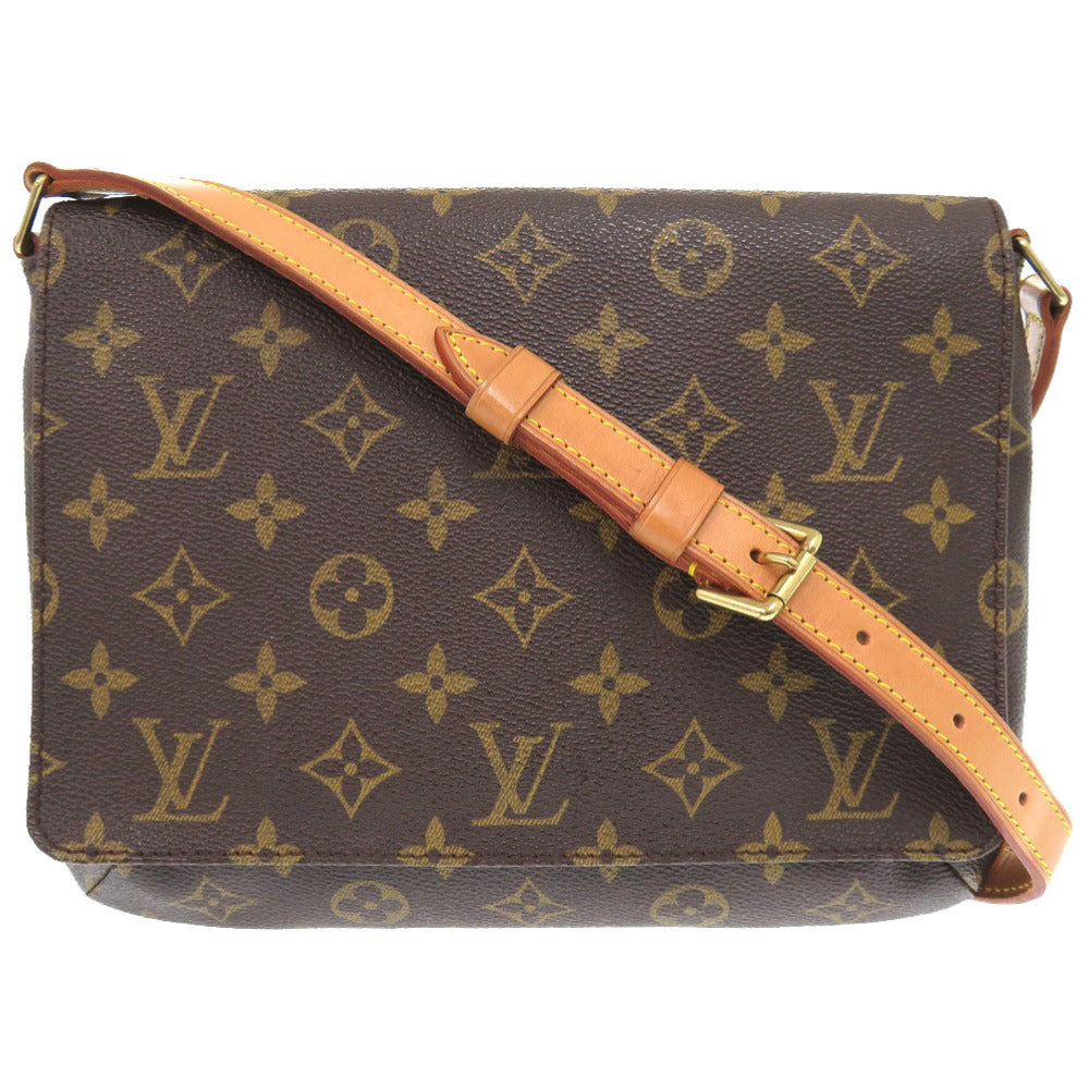 LOUIS VUITTON Shoulder Bag M51257 Monogram canvas Brown Monogram Musette Tango Short Strap Women Used Authentic