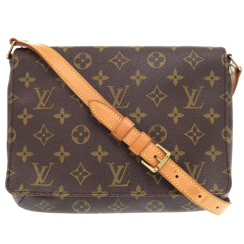 LOUIS VUITTON Shoulder Bag M51257 Monogram canvas Brown Monogram Musette Tango Short Strap Women Used Authentic