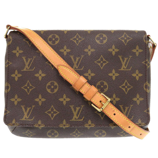 LOUIS VUITTON Shoulder Bag M51257 Monogram canvas Brown Monogram Musette Tango Short Strap Women Used Authentic
