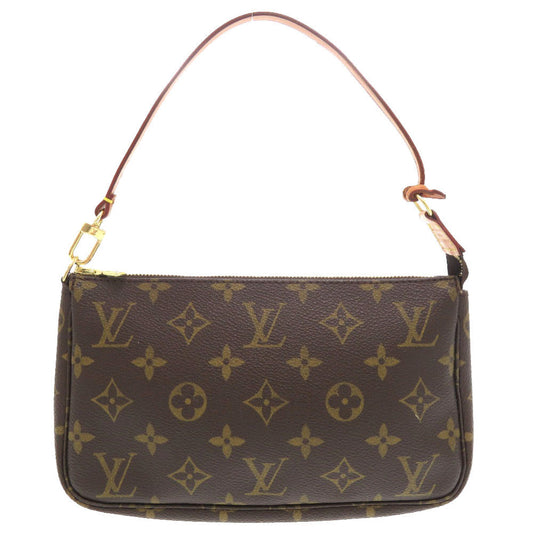 LOUIS VUITTON Pouch M51980 Monogram canvas Brown Monogram Pochette Accessories Women Used Authentic