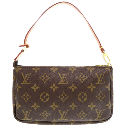LOUIS VUITTON Pouch M51980 Monogram canvas Brown Monogram Pochette Accessories Women Used Authentic