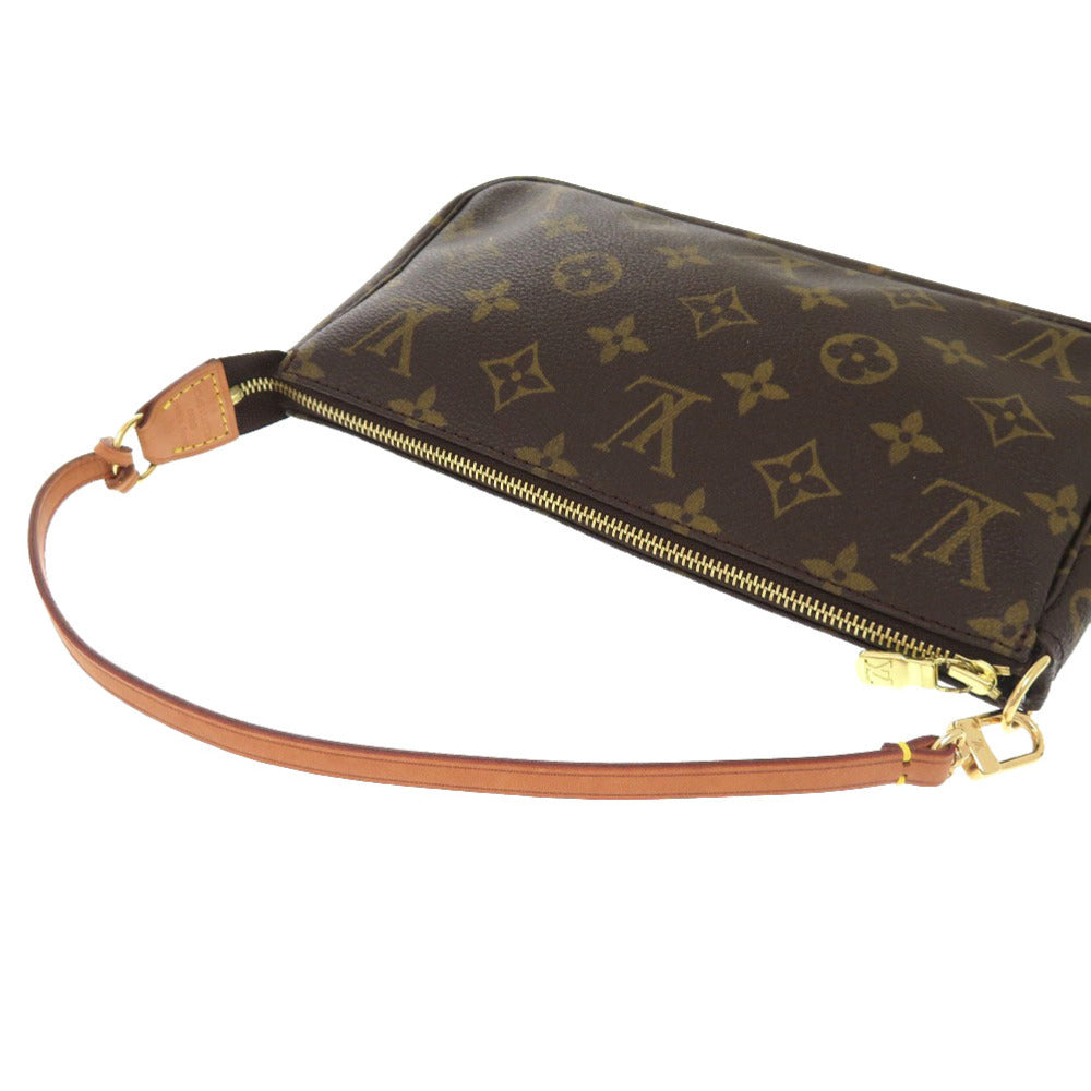 LOUIS VUITTON Pouch M51980 Monogram canvas Brown Monogram Pochette Accessories Women Used Authentic